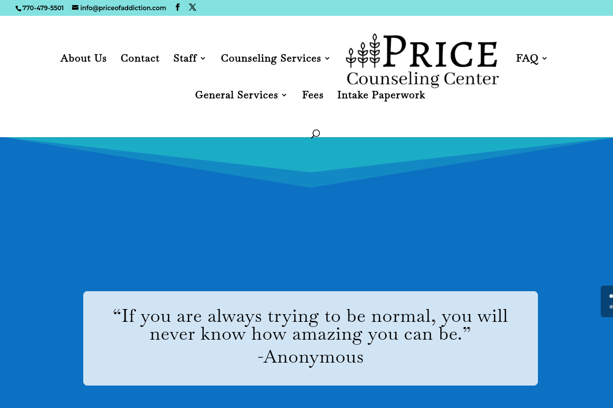 Price of Addiction Website